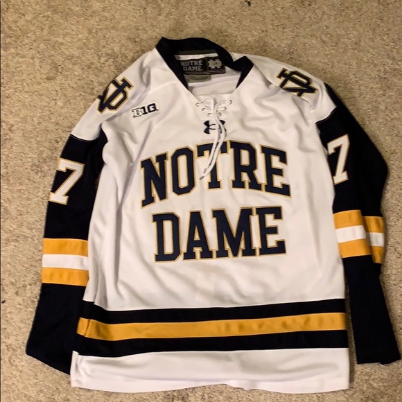 notre dame hockey jersey authentic